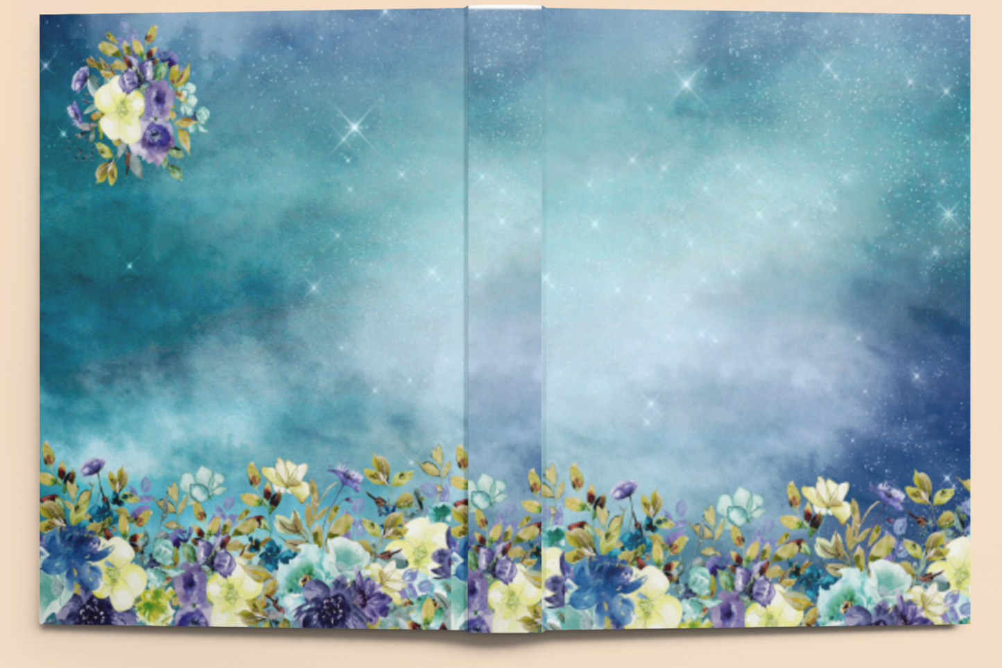 Elegant Floral Hardcover Journal