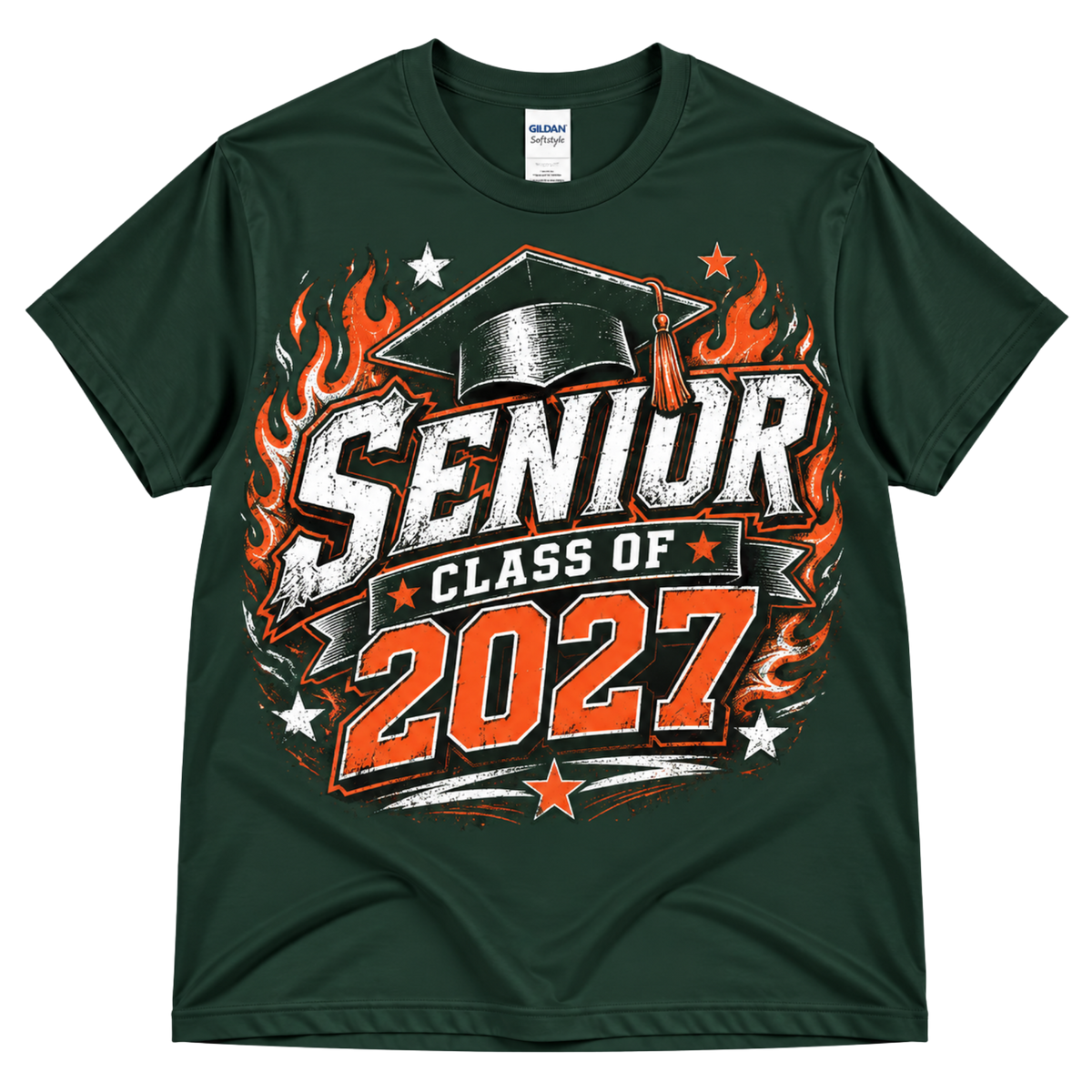Senior Class of 2027 Graduation Shirt – Flame