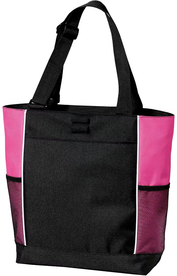 Port Authority Colorblock Zipper Tote Bag