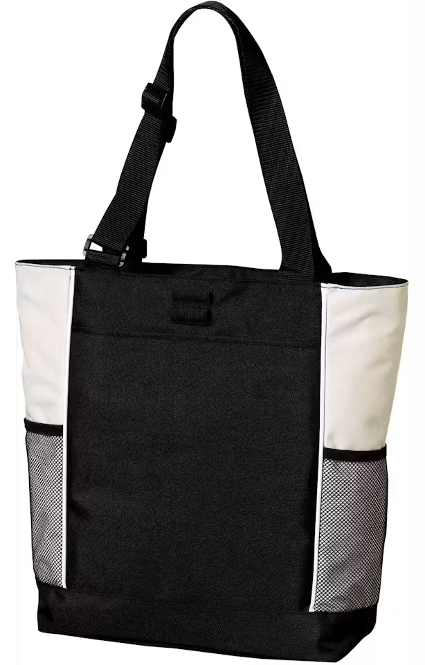 Port Authority Colorblock Zipper Tote Bag
