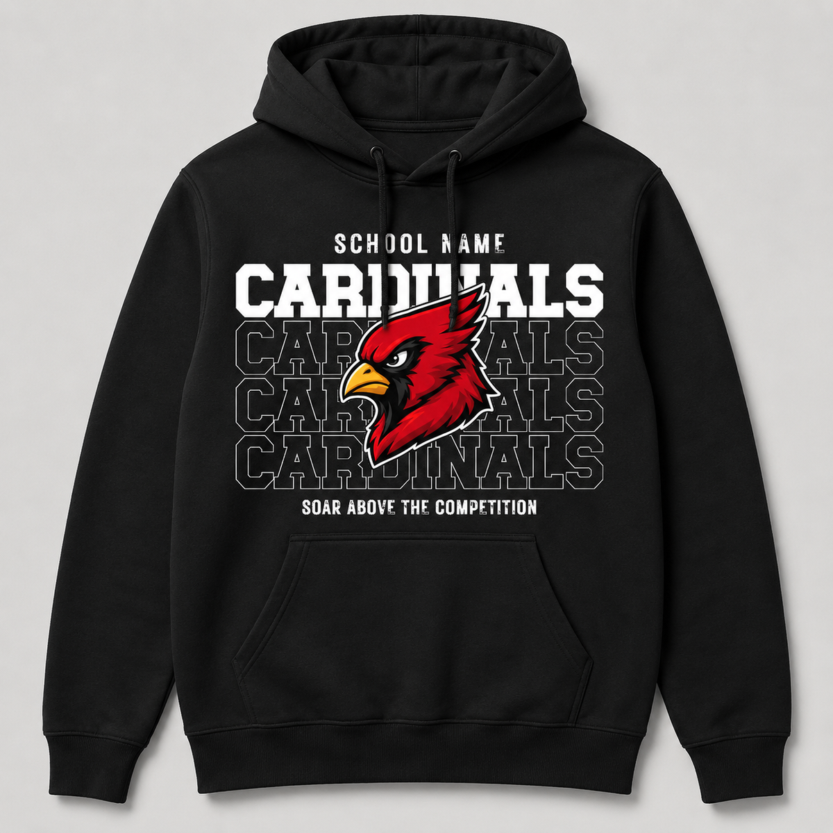 Personalized school spirit hoddie or sweatshirt