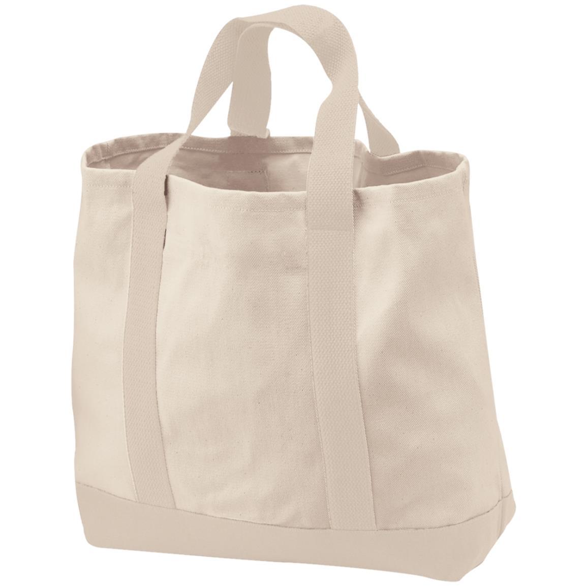 Port & Co. 2-Tone Shopping Tote