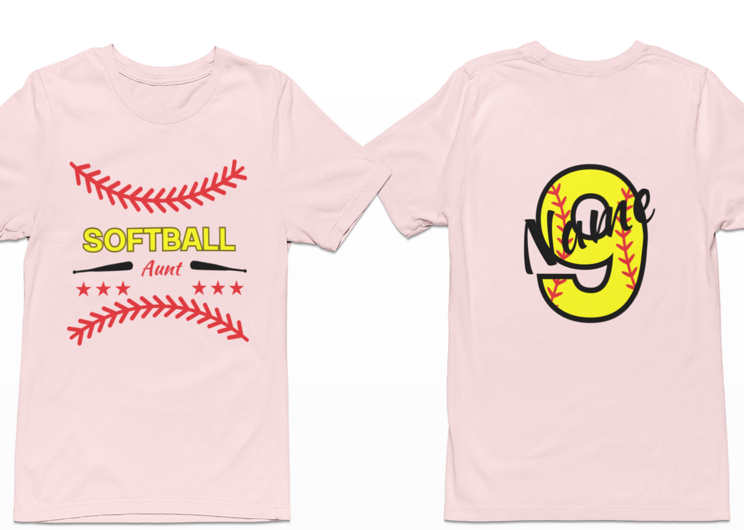 Custom Softball Supporter Tee, Personalized for the Proud Women in Your Player