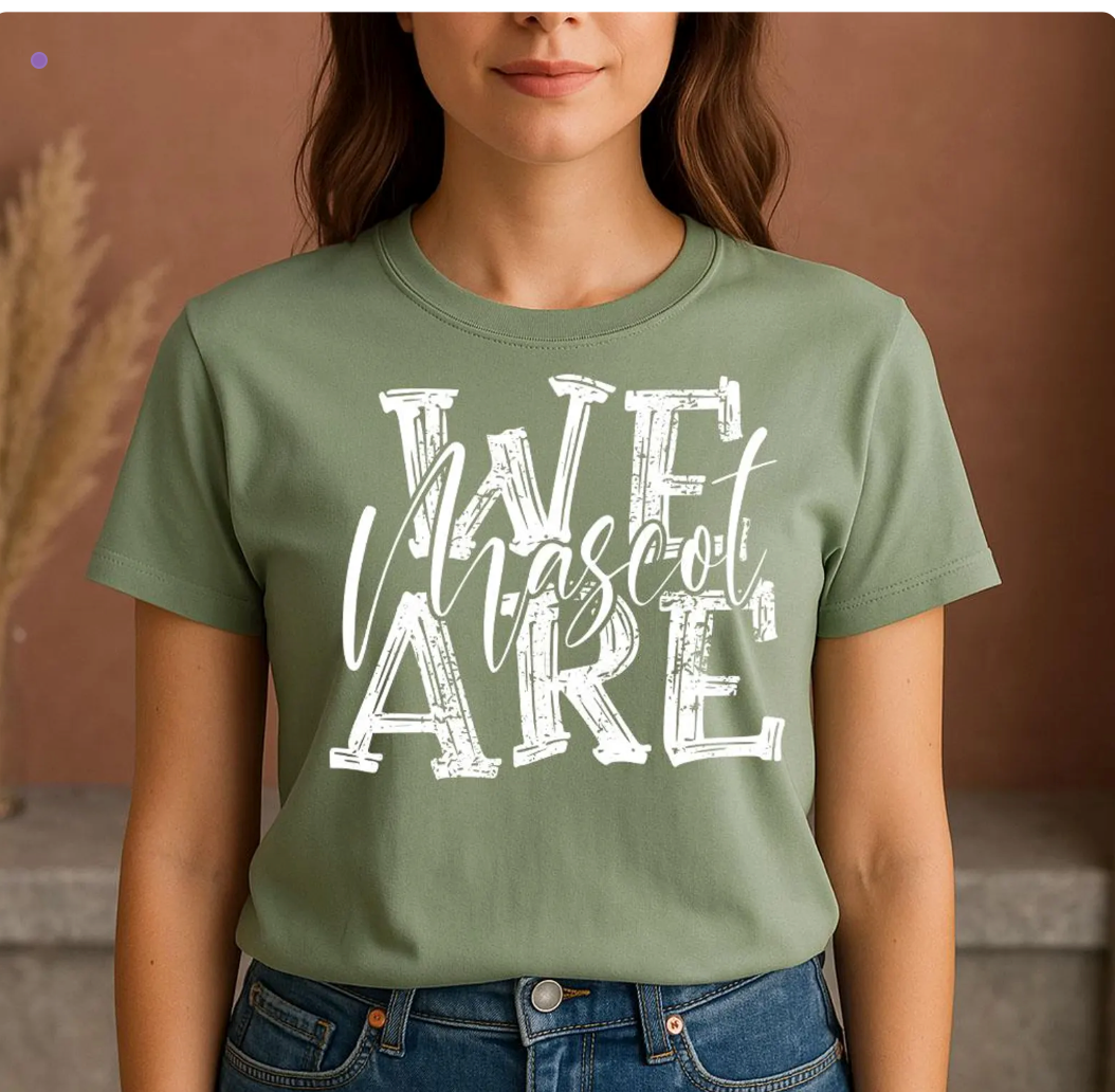We Are Mascot Hoodie Sweatshirt Unisex School Spirit Team Pride Pullover