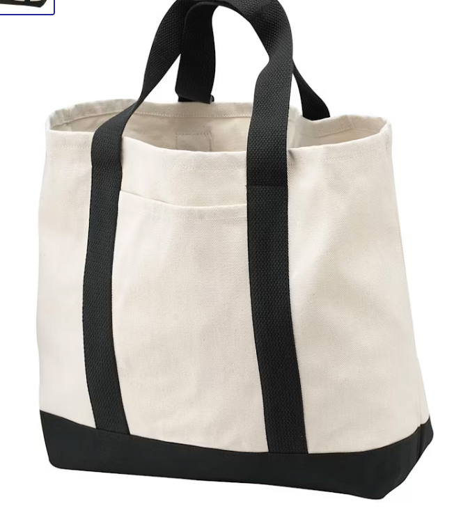 Port & Co. 2-Tone Shopping Tote