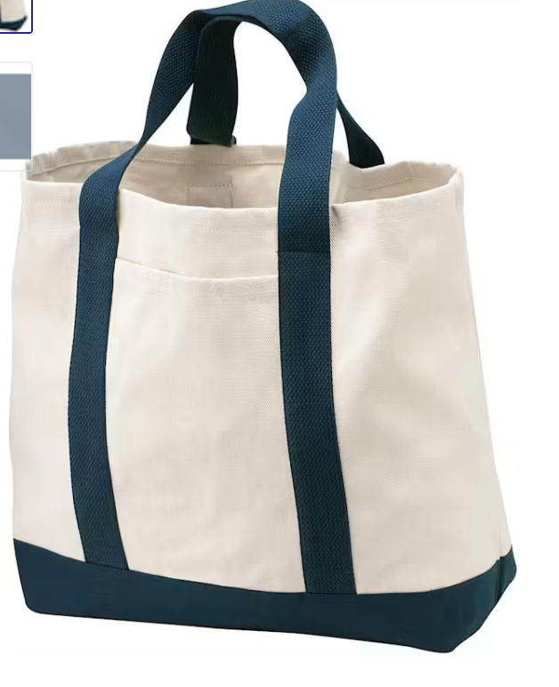 Port & Co. 2-Tone Shopping Tote