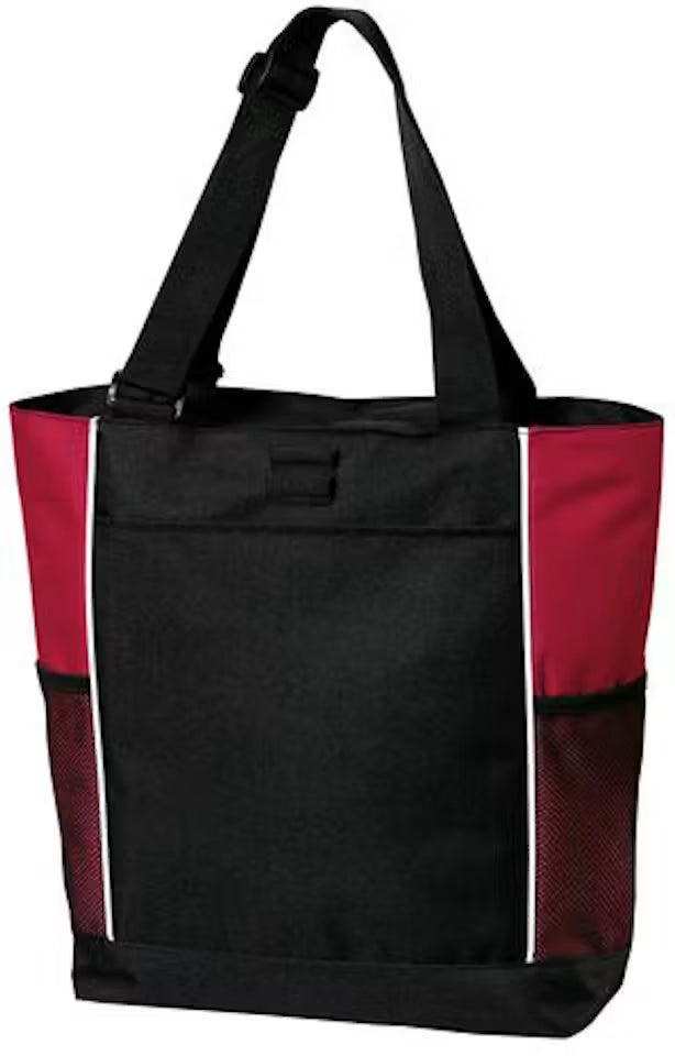 Port Authority Colorblock Zipper Tote Bag