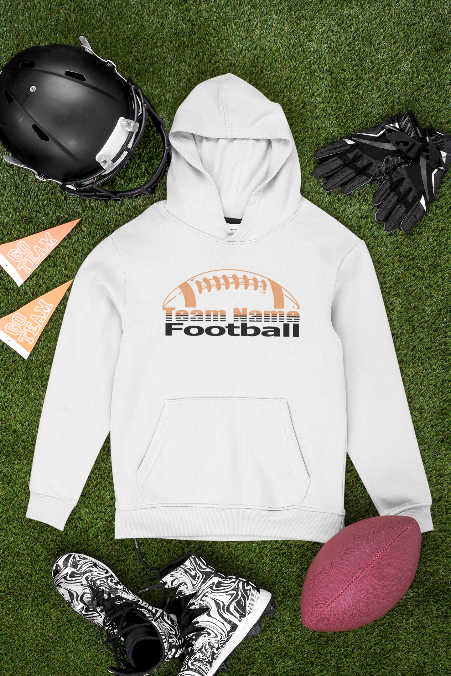 Football  school pride sweatshirt or Hoodie