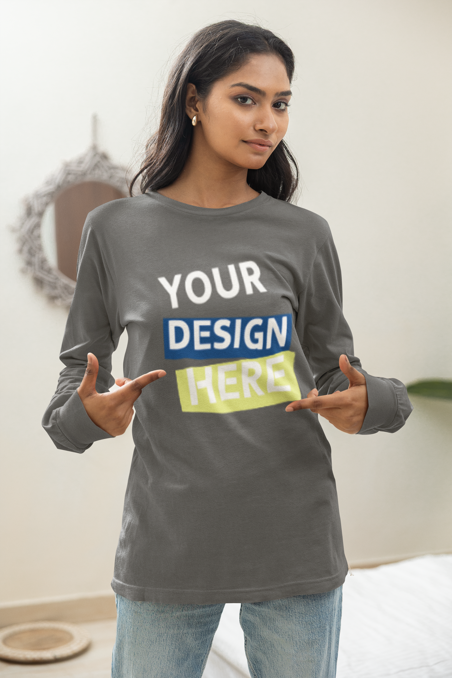 Adult Gildan long sleeved T-shirt- Personalize a Long-sleeved Tshirt with your Logo, Graphic or text for men or women