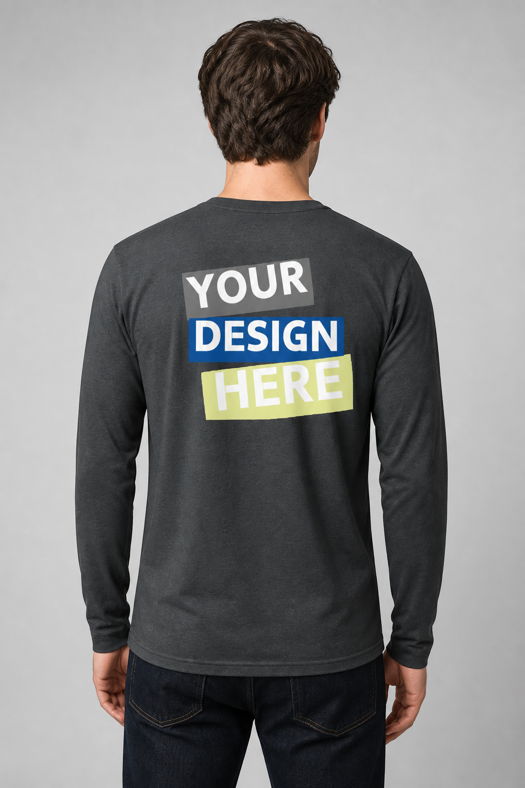 Adult Gildan long sleeved T-shirt- Personalize a Long-sleeved Tshirt with your Logo, Graphic or text for men or women