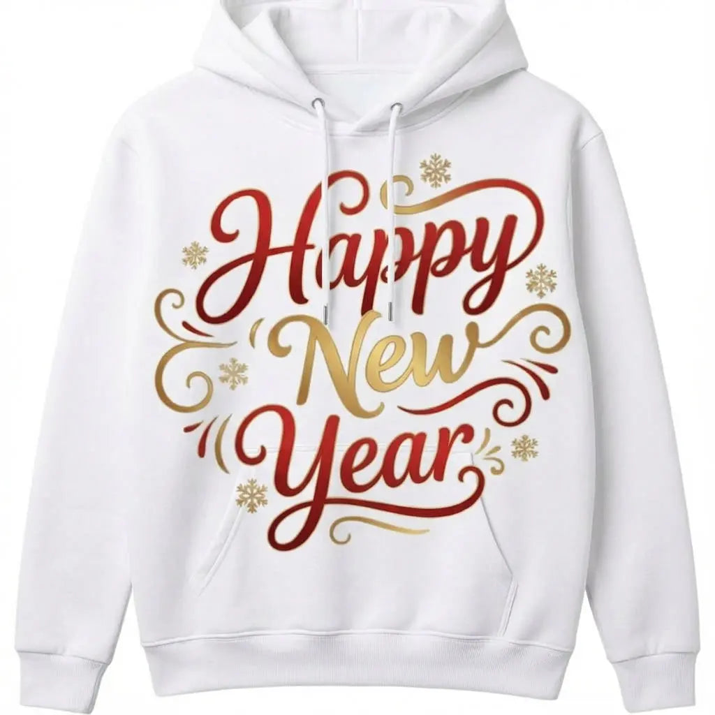 Ring in the New Year in Style! Cozy & Festive Happy New Year Hoodie