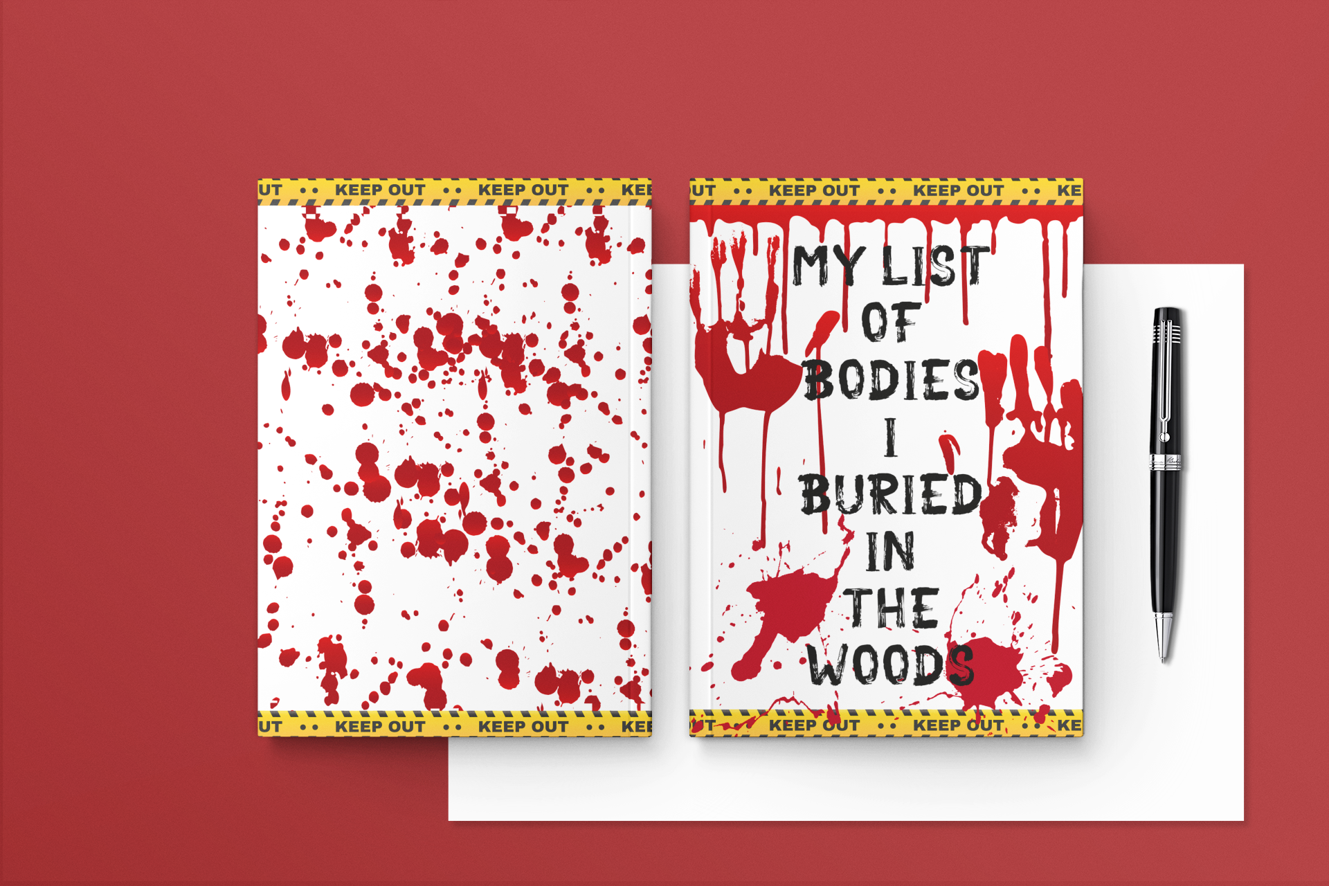 Hardcover Leather Journal - For the Criminal Show Lover