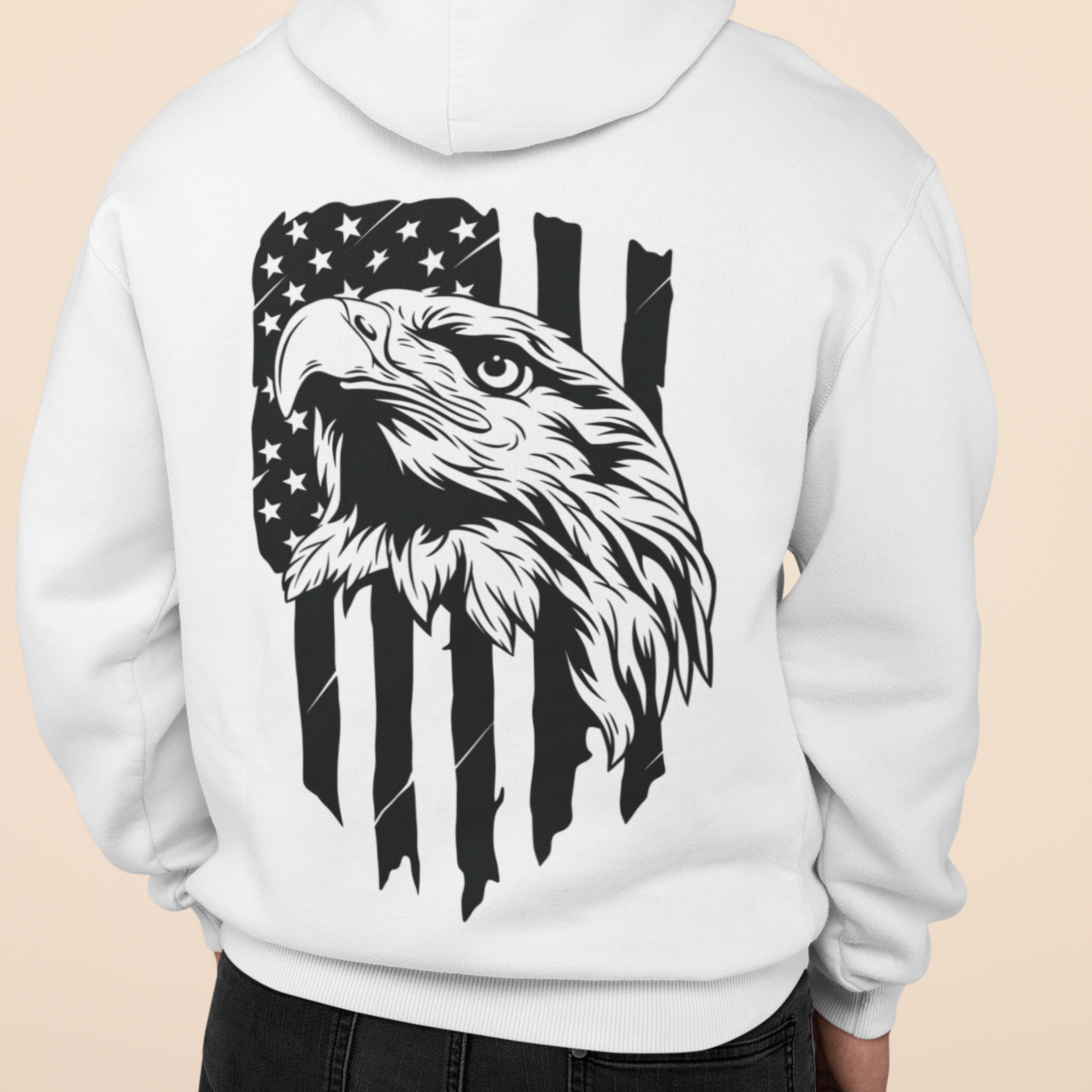 Eagle and Flag-Sweatshirt