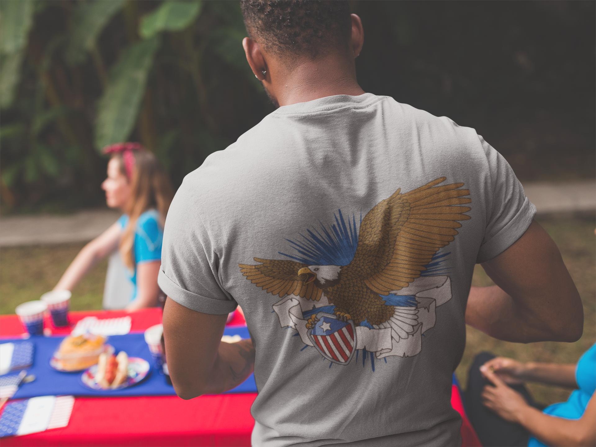 Eagle Flying 4th of July