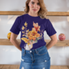 Tropical Orange Floral Tshirt
