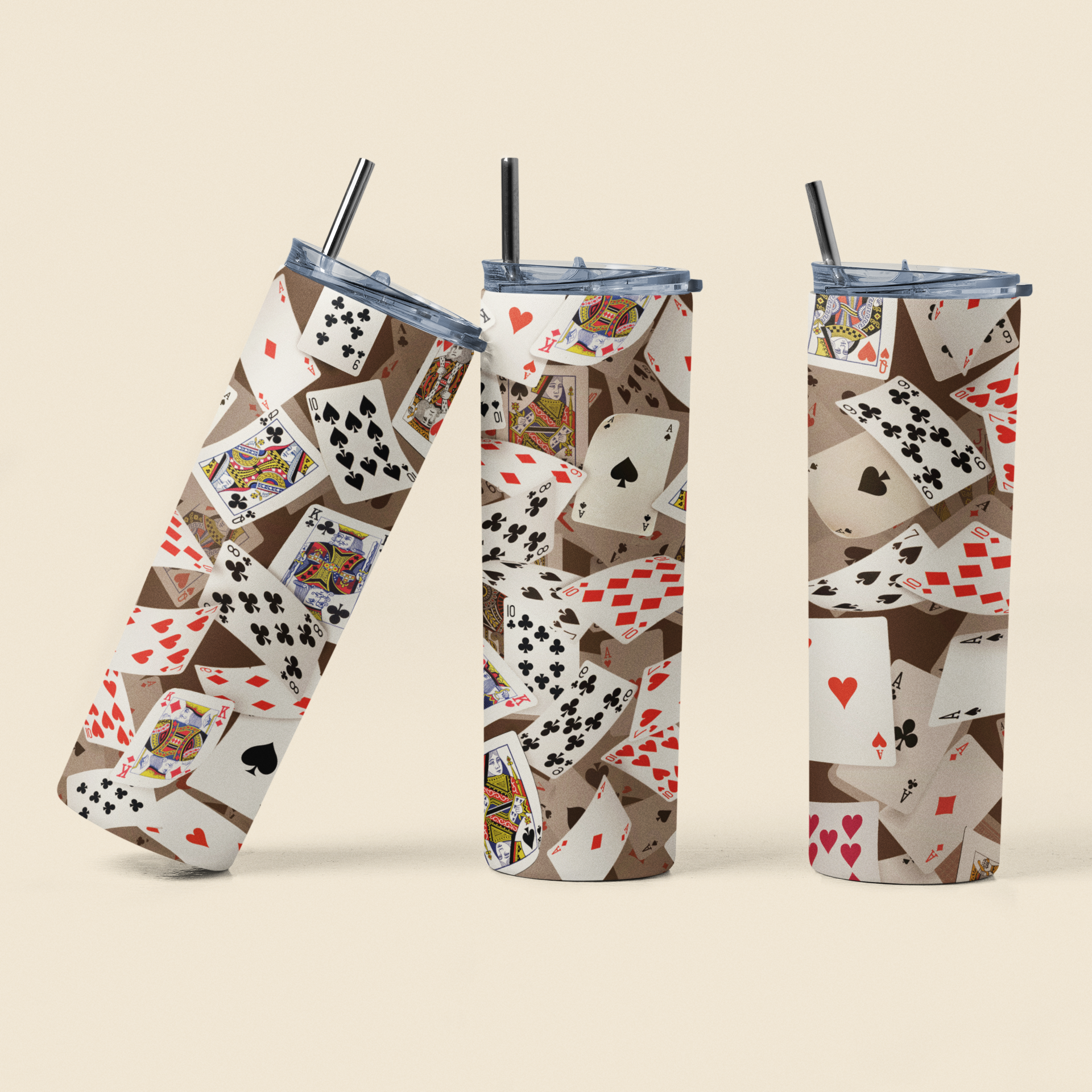 3D Playing Cards Tumbler