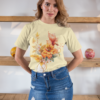 Tropical Orange Floral Tshirt