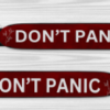 "Don't Panic" Wristlet Keychain