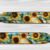 Sunflower Design Wristlet Keychain