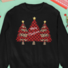 MERRY CHRISTMAS WITH CHRISTMAS TREES  SWEATSHIRT