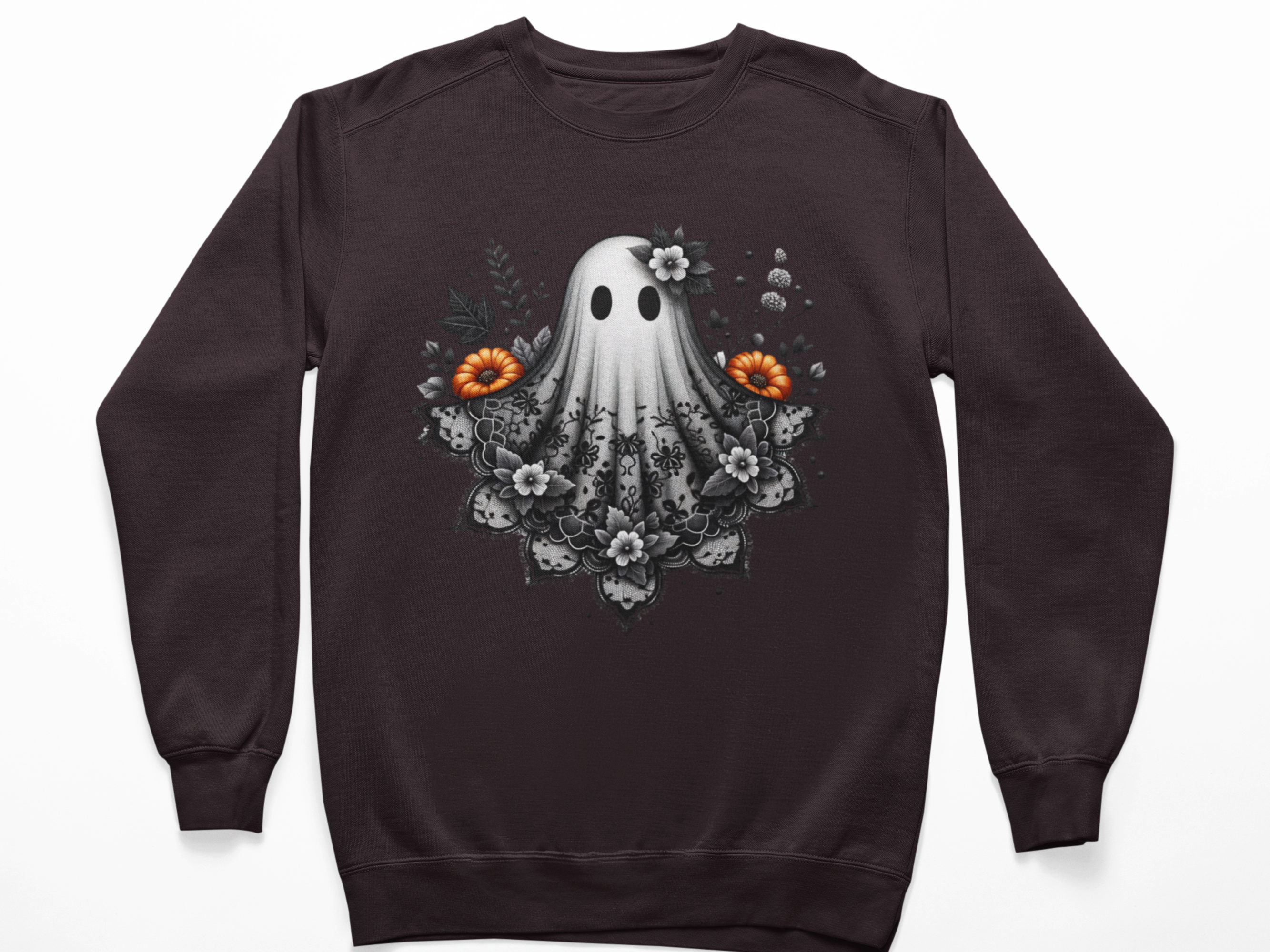 Black Lace Ghost Sweatshirt