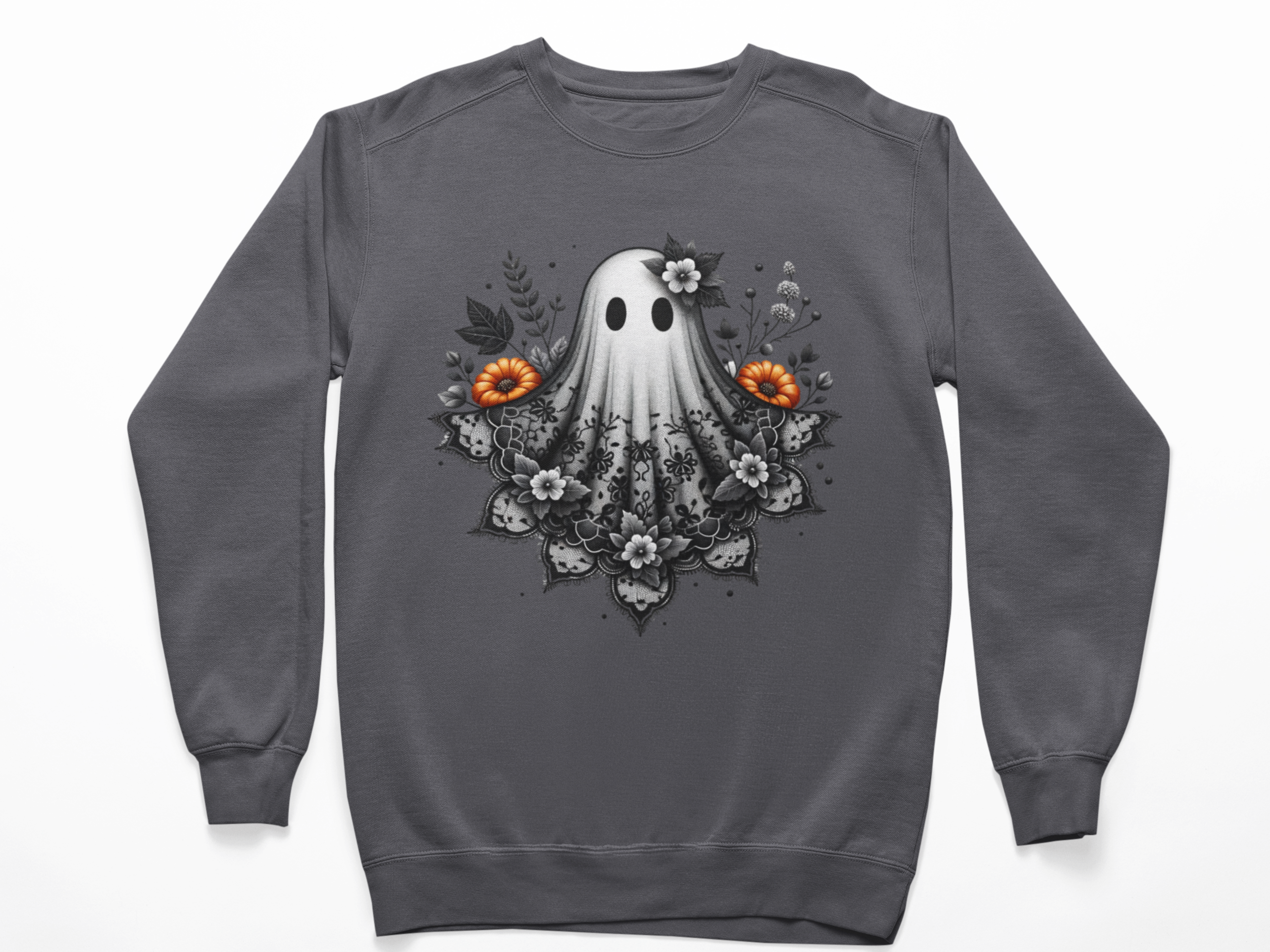 Black Lace Ghost Sweatshirt