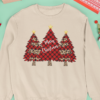 MERRY CHRISTMAS WITH CHRISTMAS TREES  SWEATSHIRT