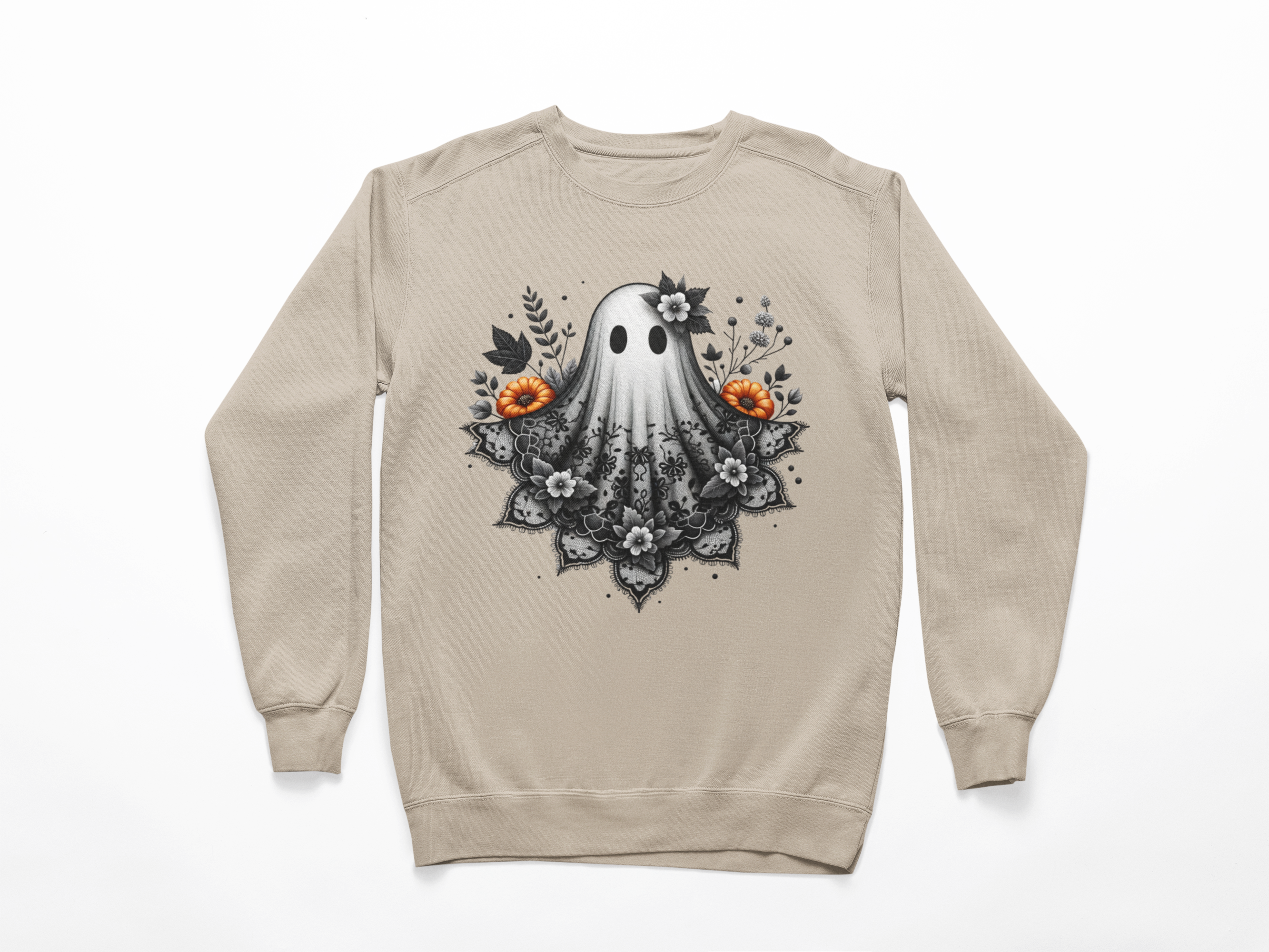 Black Lace Ghost Sweatshirt