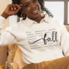 WORDS FOR FALL SWEATSHIRT