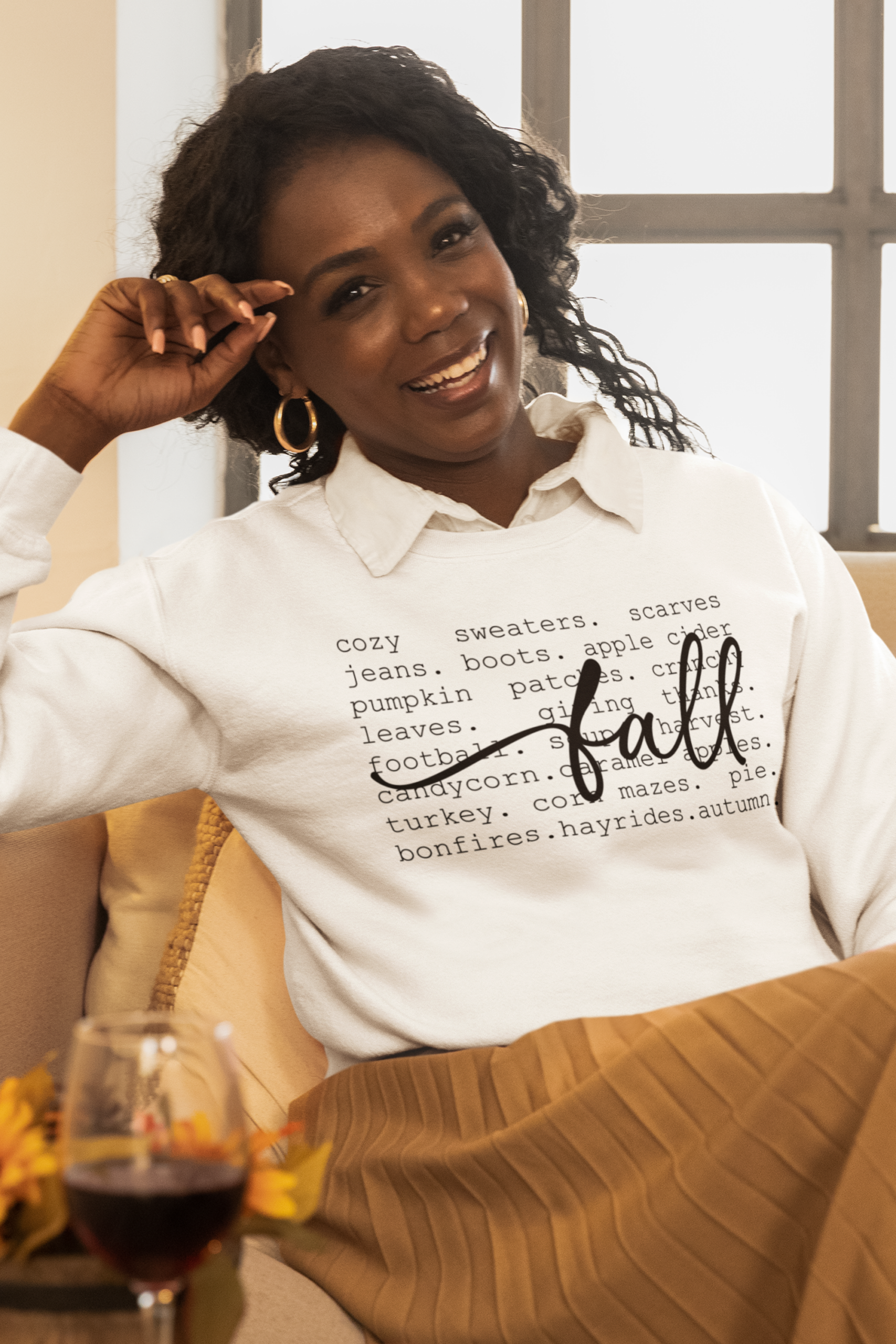 WORDS FOR FALL SWEATSHIRT