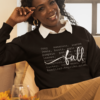 WORDS FOR FALL SWEATSHIRT
