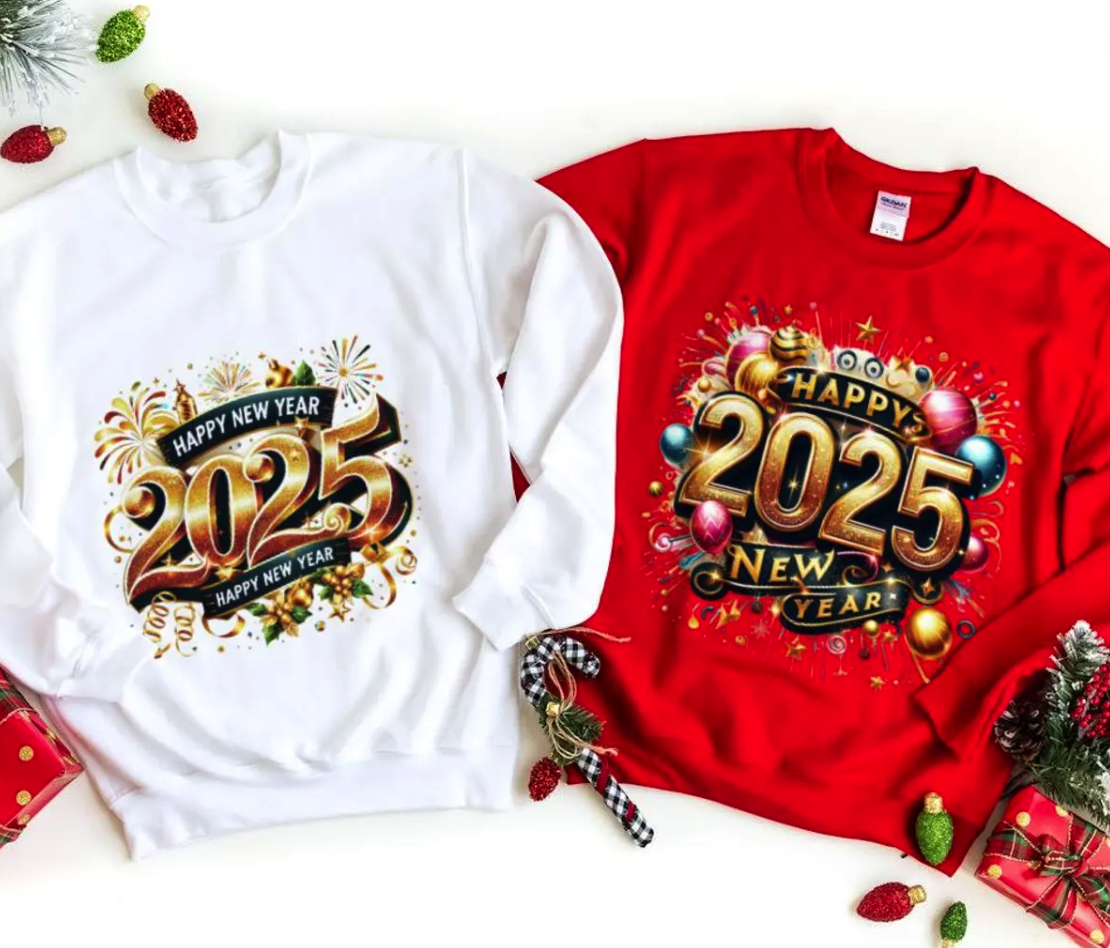 Festive 2025 New Year Sweatshirt