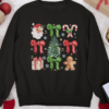 Festive Santa and bows sweatshirt