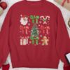 Festive Santa and bows sweatshirt