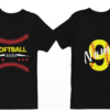 Custom Softball Mom Shirt – Personalized Name & Number Women’s Softball T‑Shirt – Game Day Tee for Moms, Aunts & Grandmas – Cute Softball Gift