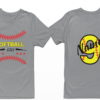 Custom Softball Mom Shirt – Personalized Name & Number Women’s Softball T‑Shirt – Game Day Tee for Moms, Aunts & Grandmas – Cute Softball Gift